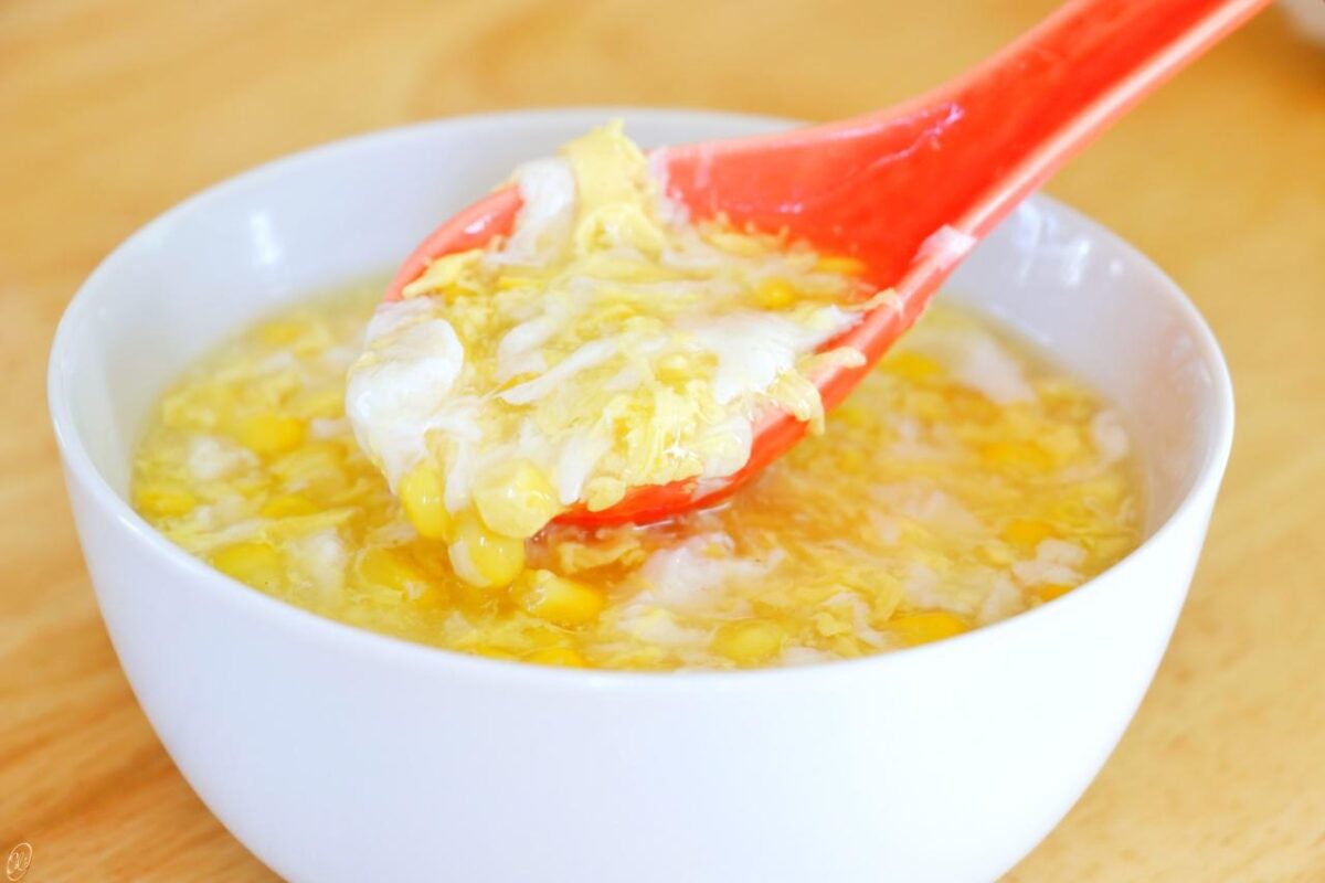 Egg Drop Soup with Corns Recipe