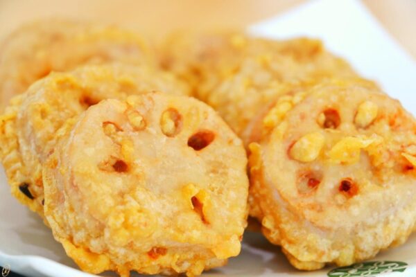 Crispy Lotus Roots with Stuffed Pork Recipe