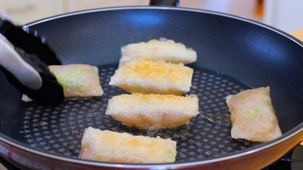 Shrimp Dumplings Rice Paper 4. Pan Fried