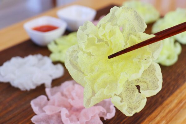 Rice Paper Flower Chips Recipe