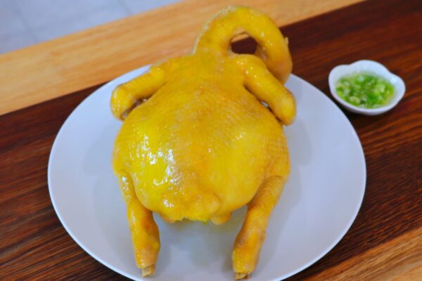 Poached Chicken with Ginger Scallion Oil