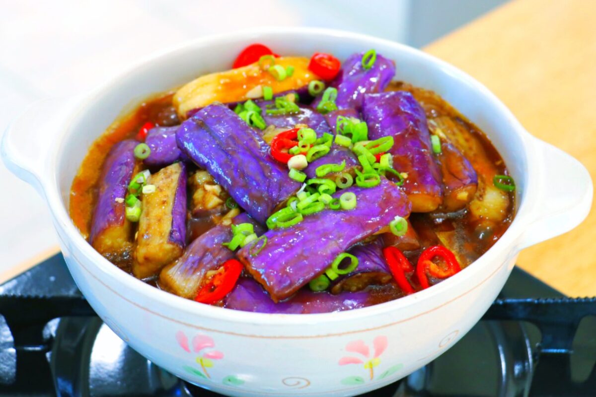 Red Braised Eggplants
