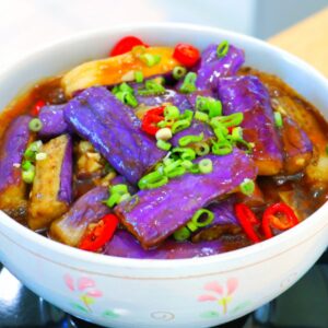 Red Braised Eggplants