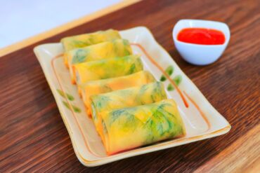 Crispy Salmon Spring Rolls with Dill