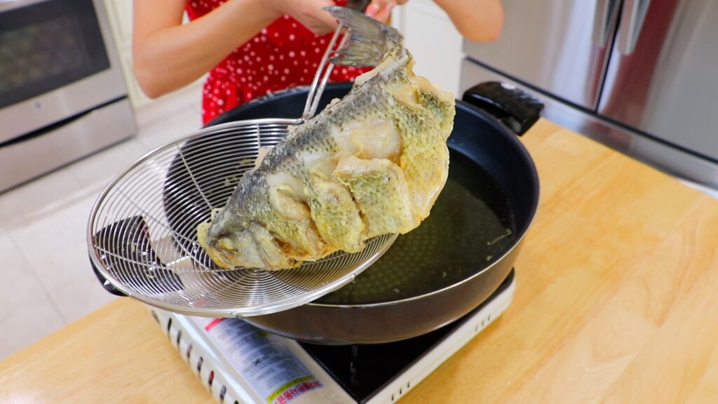 Sweet and Sour Fish 5. Fry