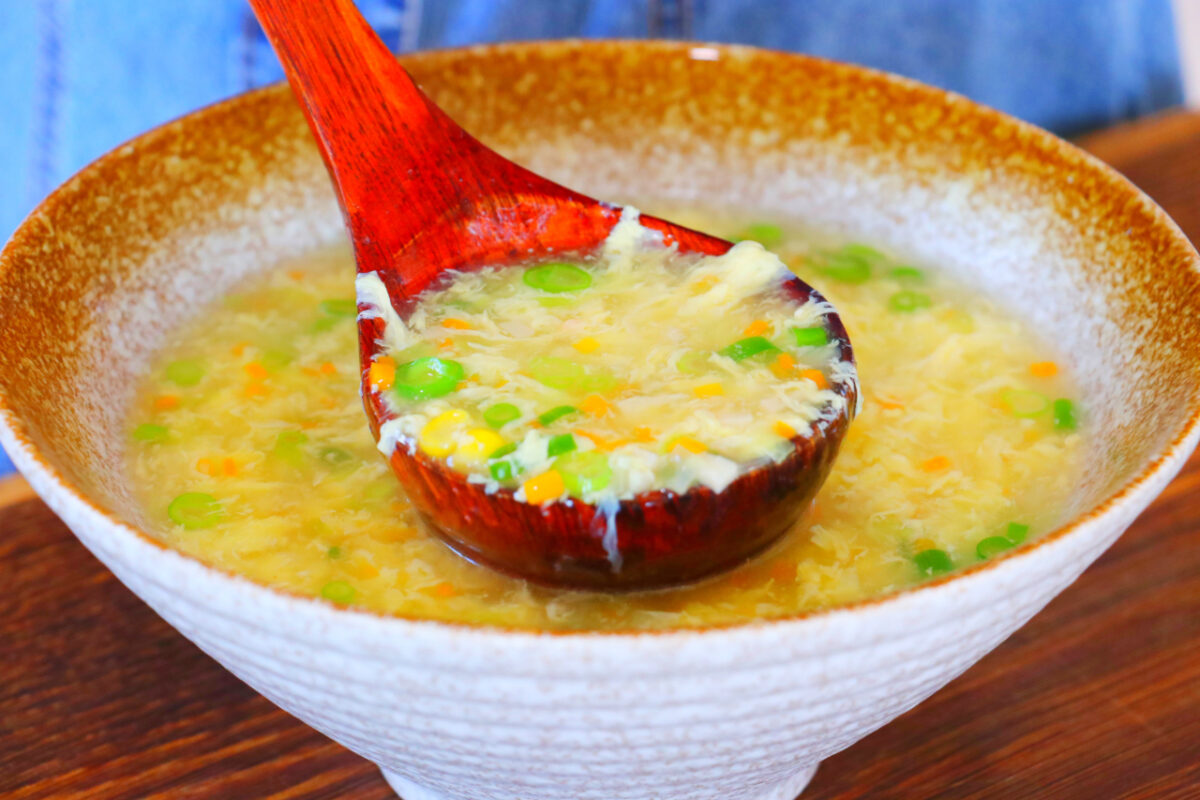 Vegetable Egg Drop Soup Recipe