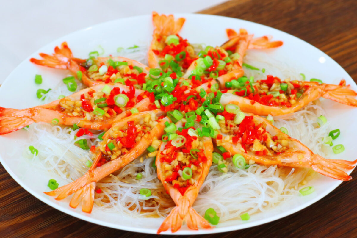 Steamed Garlic Shrimp Recipe