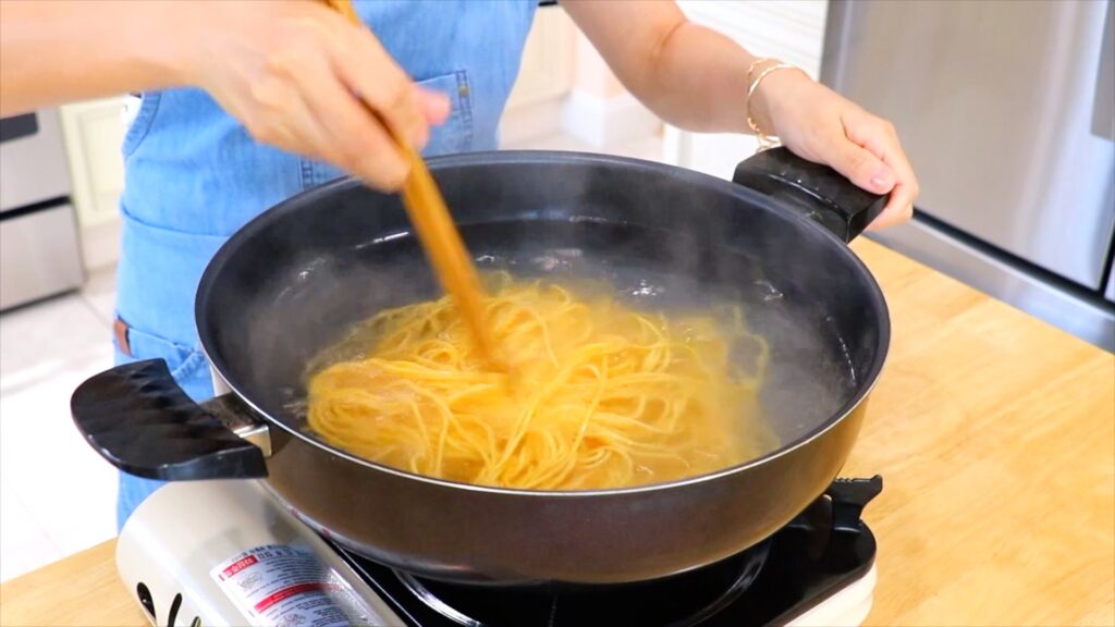 25-Min Chicken Lo Mein 3. Noodles