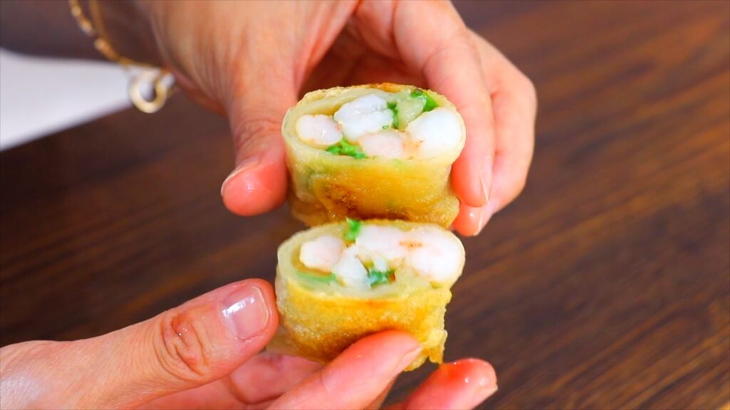 30-Min Rice Paper Shrimp Dumplings 8. Served
