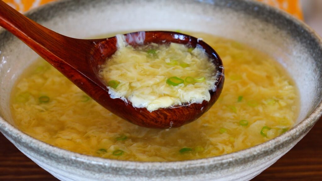 5 Minute Egg Drop Soup 6. Serve