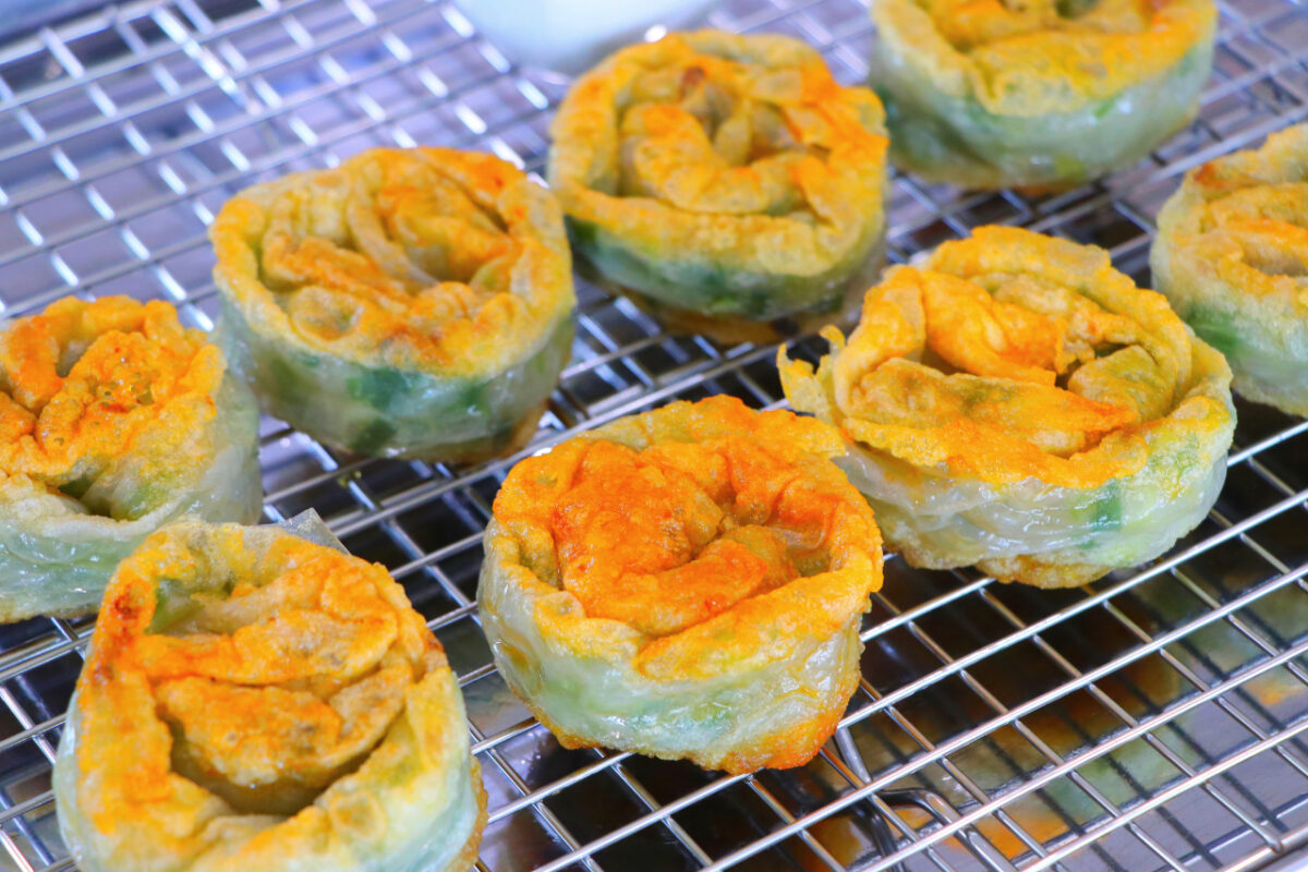 Rice Paper Scallion Pancakes