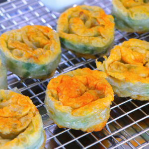 Rice Paper Scallion Pancakes