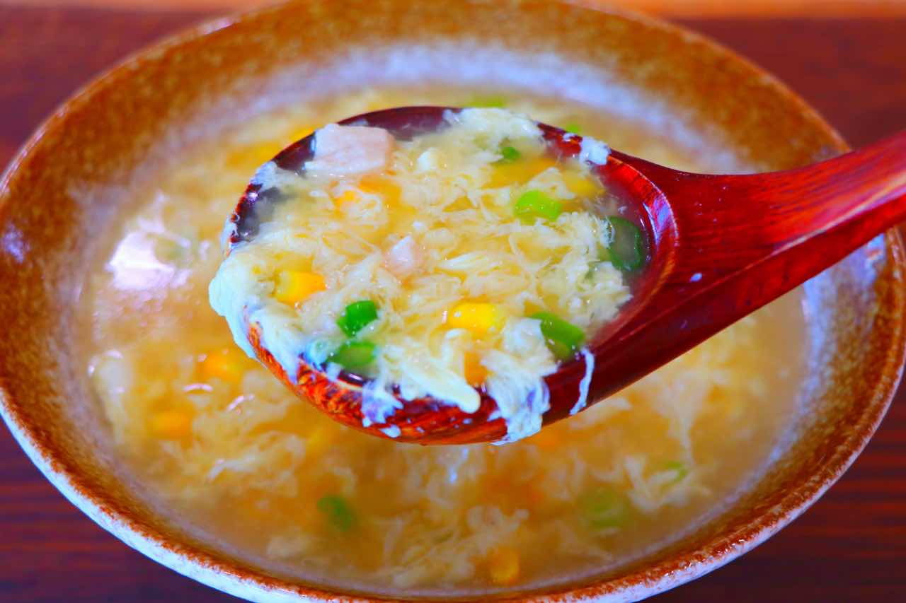 Chicken and Corn Egg Drop Soup Recipe
