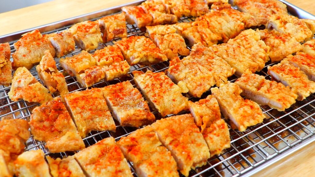 20-Min Crispy Fried Pork Belly 4. Serve