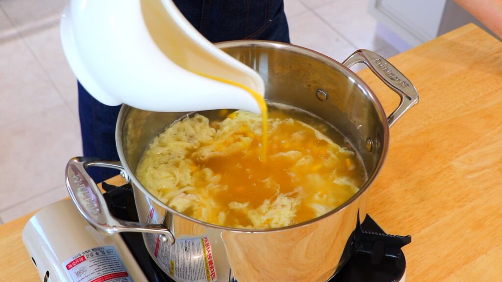 10-Min Chicken and Corn Egg Drop Soup 7. Ribbons