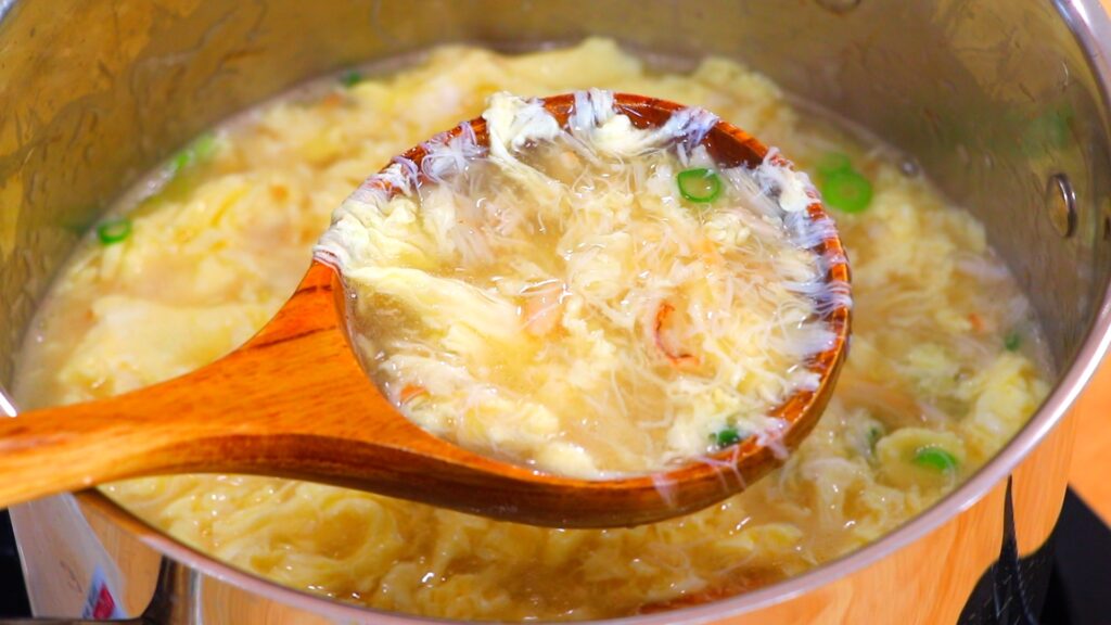 5-Min Crab Egg Drop Soup 5. Serve