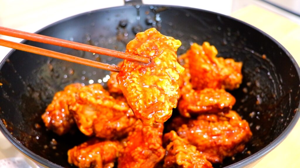 25-Min Soy Garlic Fried Chicken Wings 8. Serve